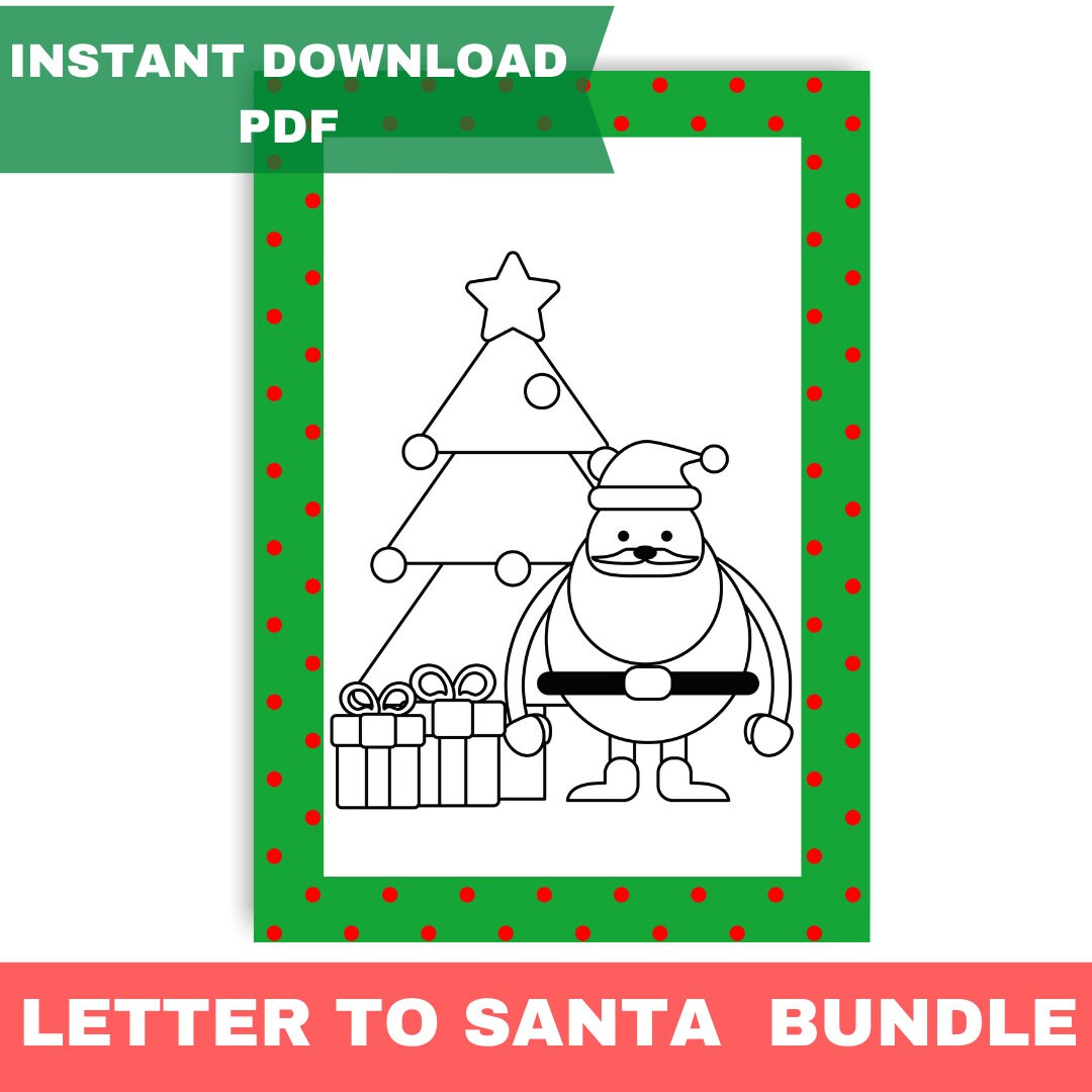 Letter to Santa Printable Letter to Santa Christmas - Etsy