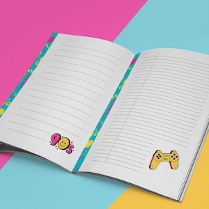 Papel de carta con nostalgia de los años 90. Papelería imprimible, Papelería, Páginas de agenda de los años 90, Juego de papelería imprimible, ERA DE LOS 90