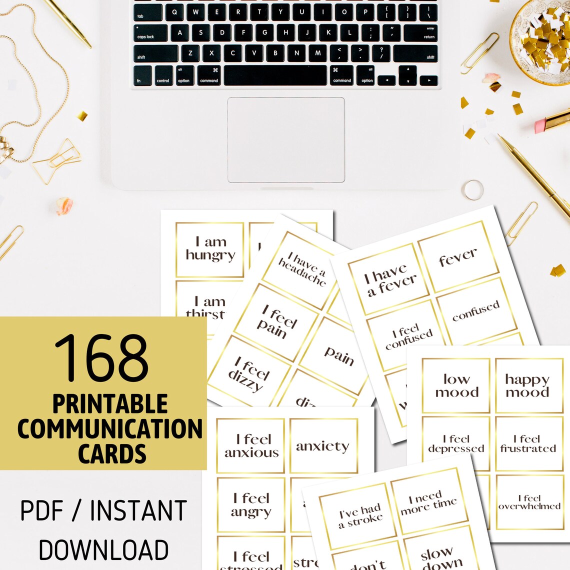 Printable Communication Cards for stroke dementia | Etsy