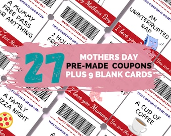 REWARD COUPON TICKET Printable Reward Coupons Editable - Etsy
