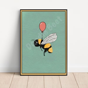 Bumblebee with balloon print
