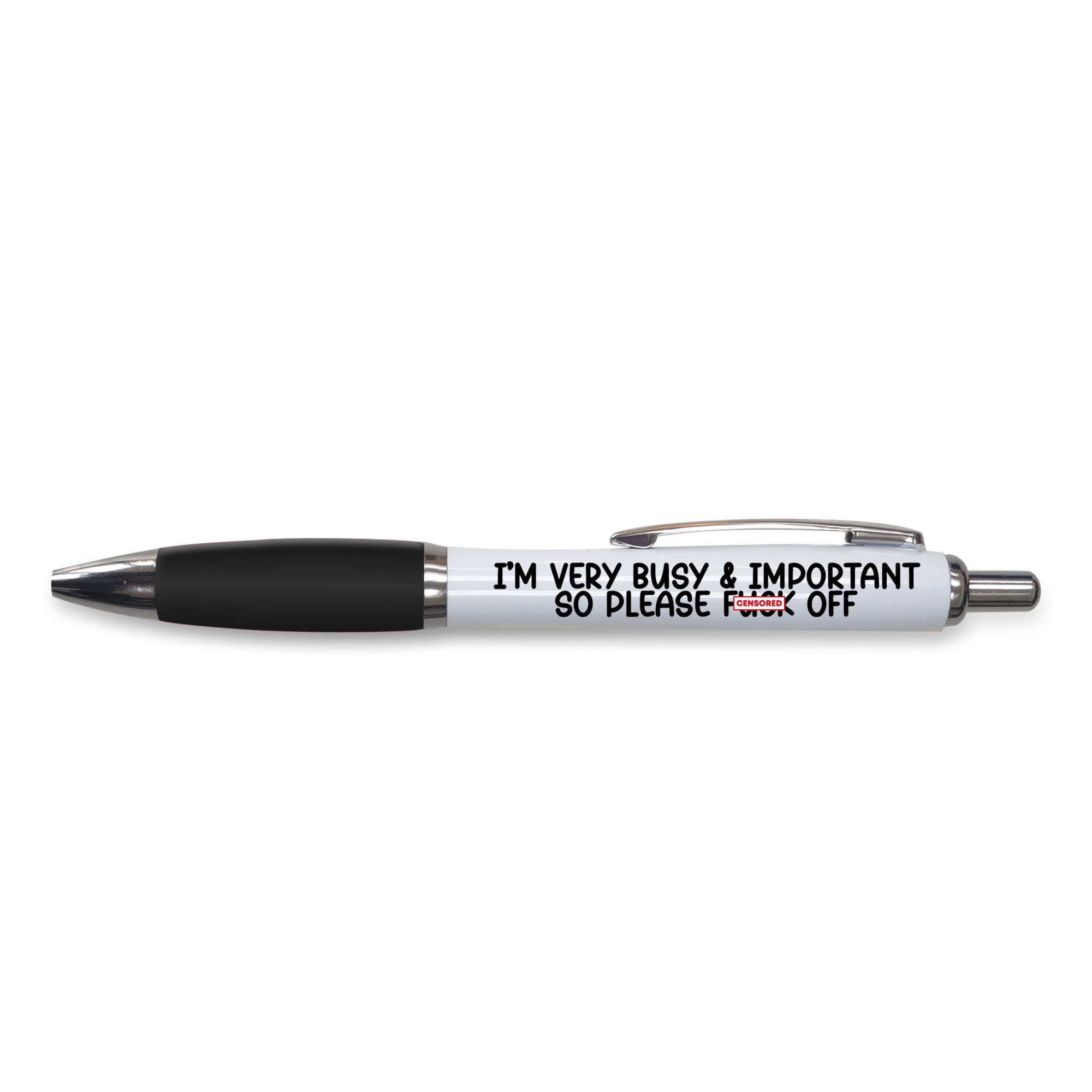 Black Funny Snarky Negative Quotes Ballpoint Pens With - Temu