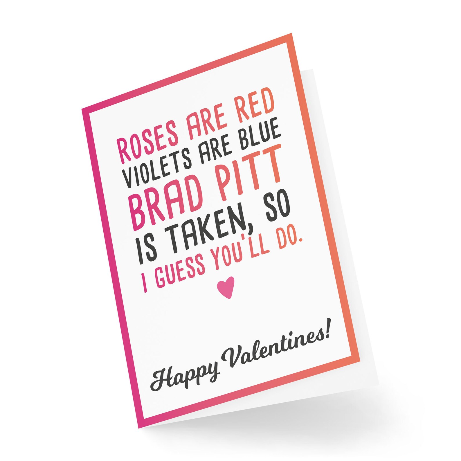 Funny Valentines Cards Roses Are Red Poem Joke for Boyfriend Etsy