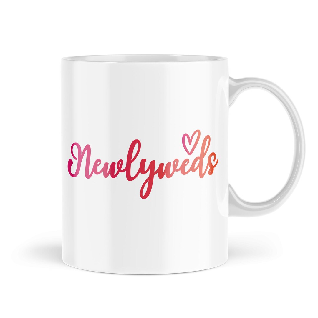 Just Married Mugs Wedding Gifts for Newly Weds Gifts for Etsy
