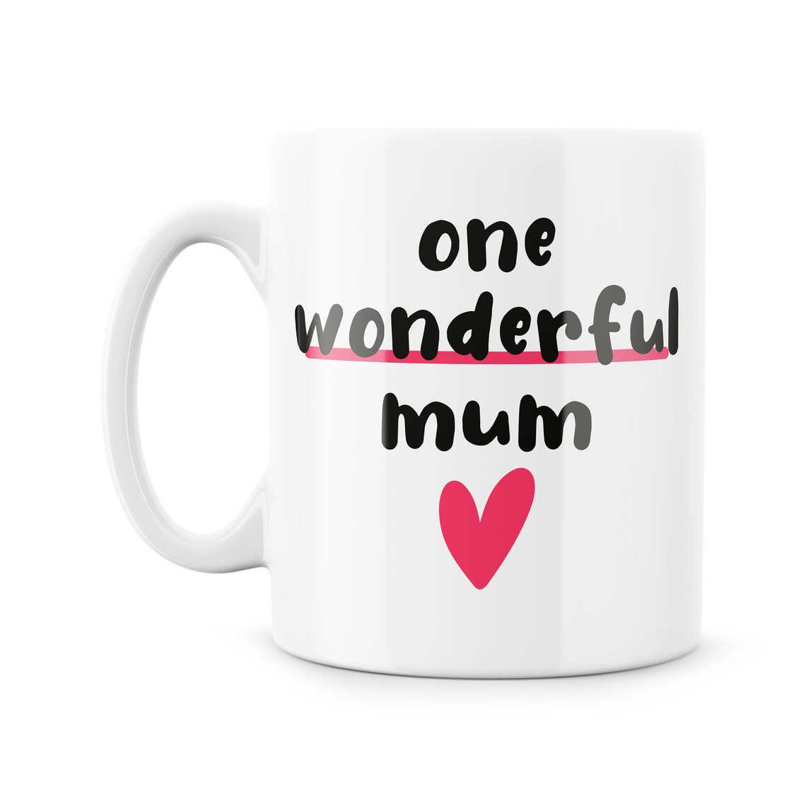 Mum Mugs One Wonderful Mum Mug for Her Mother's Day Etsy