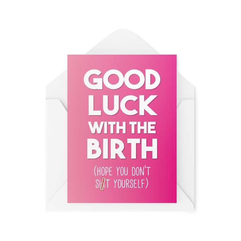 Funny Pregnancy Cards Maternity Leave Card Good Luck With Etsy