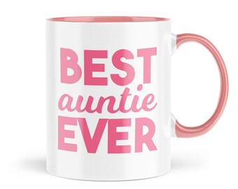 Gifts for Best Auntie Ever | Mugs for Siblings from the kids | Best friend gift | Auntie's coffee mug | Fun cute cup birthday cups | MBH1182