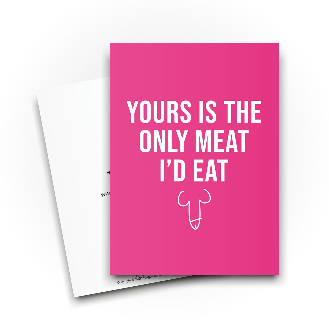 Funny Rude Cards for Him Husband Wife Card Yours is the Etsy