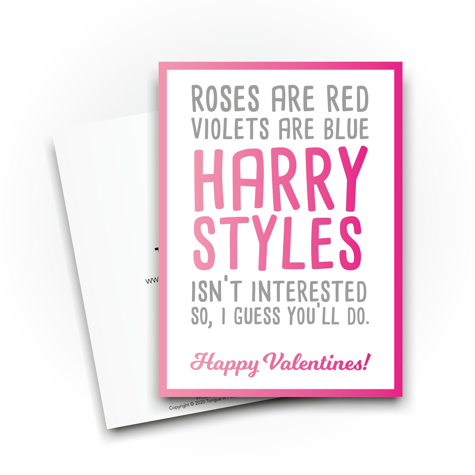 Funny Valentines Cards Roses Are Red Poem Joke For Boyfriend | Etsy