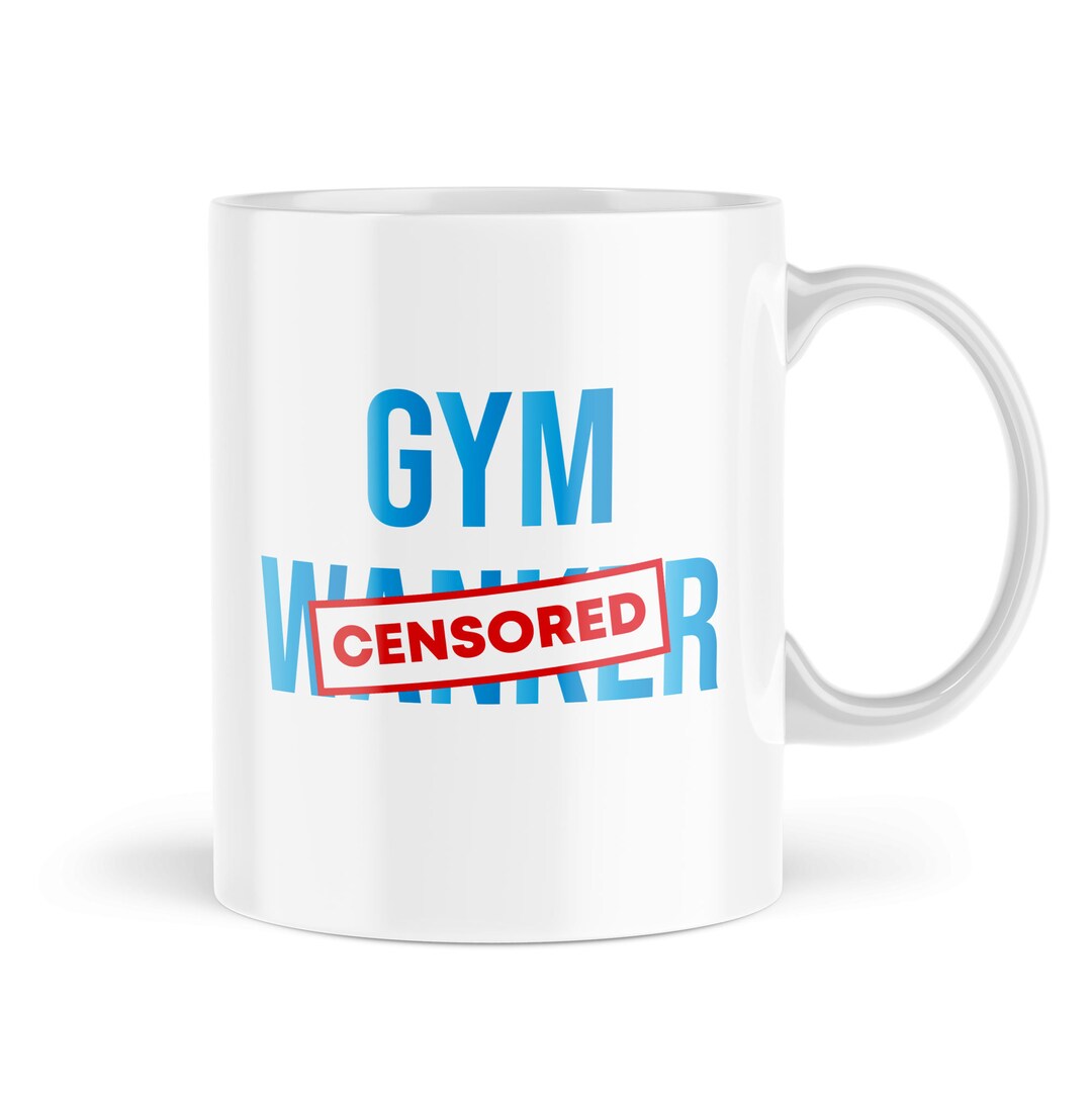Funny Mugs Gifts for Him Gym Wanker Fitness Personal Trainer