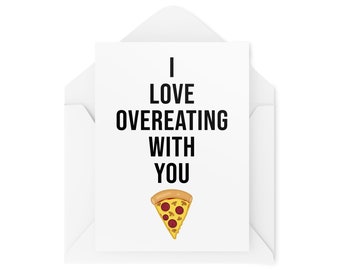 Funny Couples Cards Husband Wife Card I Love Overeating - Etsy Funny Couples Cards Husband Wife Card I Love Overeating - Etsy