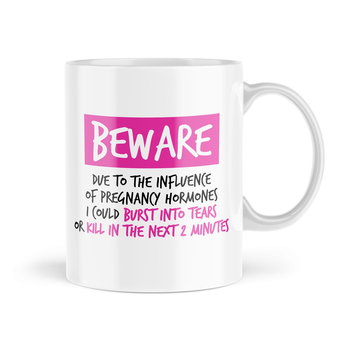 Funny Pregnancy Gifts Beware Pregnant Mugs Maternity Mug Etsy.de