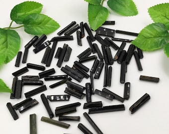 Raw Dark Green Tourmaline Crystals: Pencil Shape Sticks
