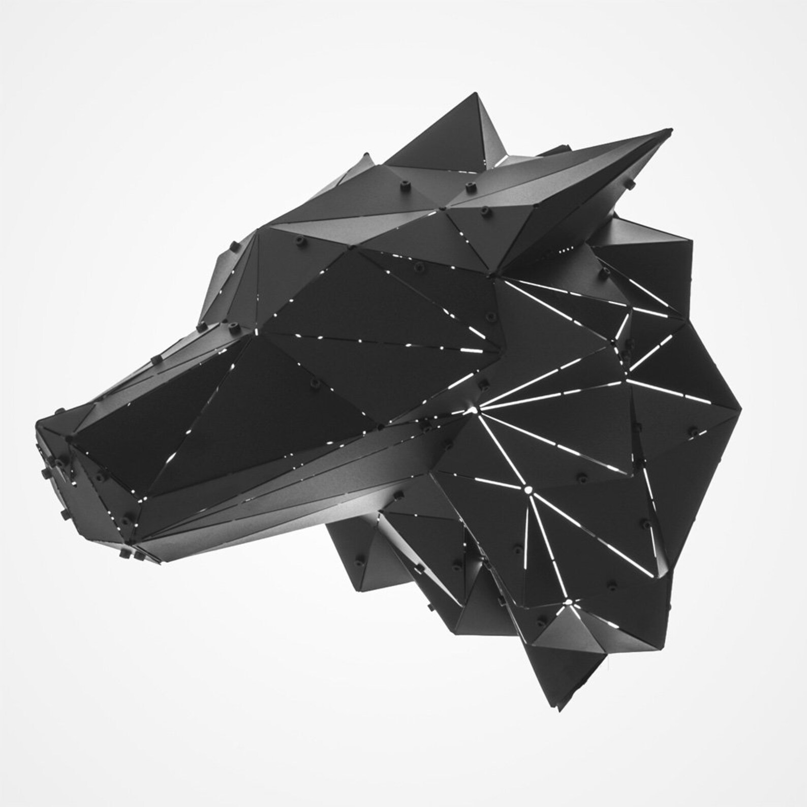 Wolf Metal Wolf Head Wall Decor Art Etsy