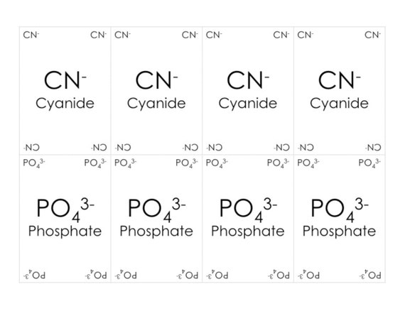 polyatomic ions active practice bundle i have who has etsy