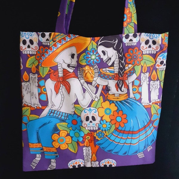 Day of the dead market bag/tote bag