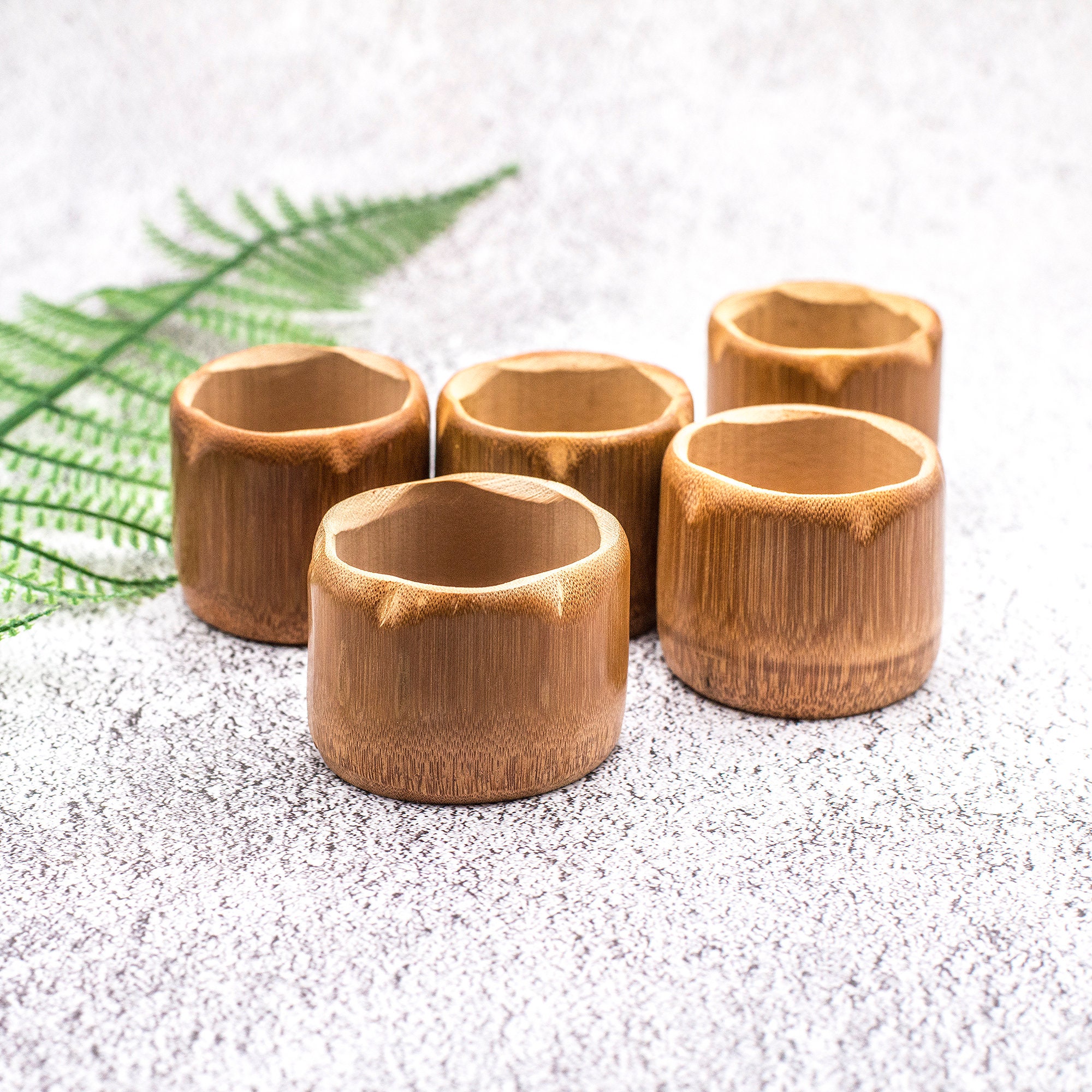 Contenedor de bambú de 4 piezas | Etsy