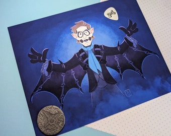 Inspired IV Bat 8 x 10 Art Print