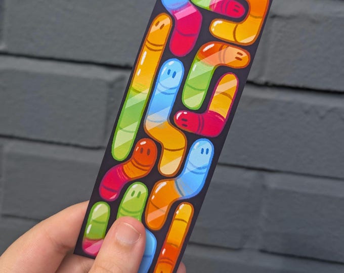 Gummie Worm Matte Bookmark