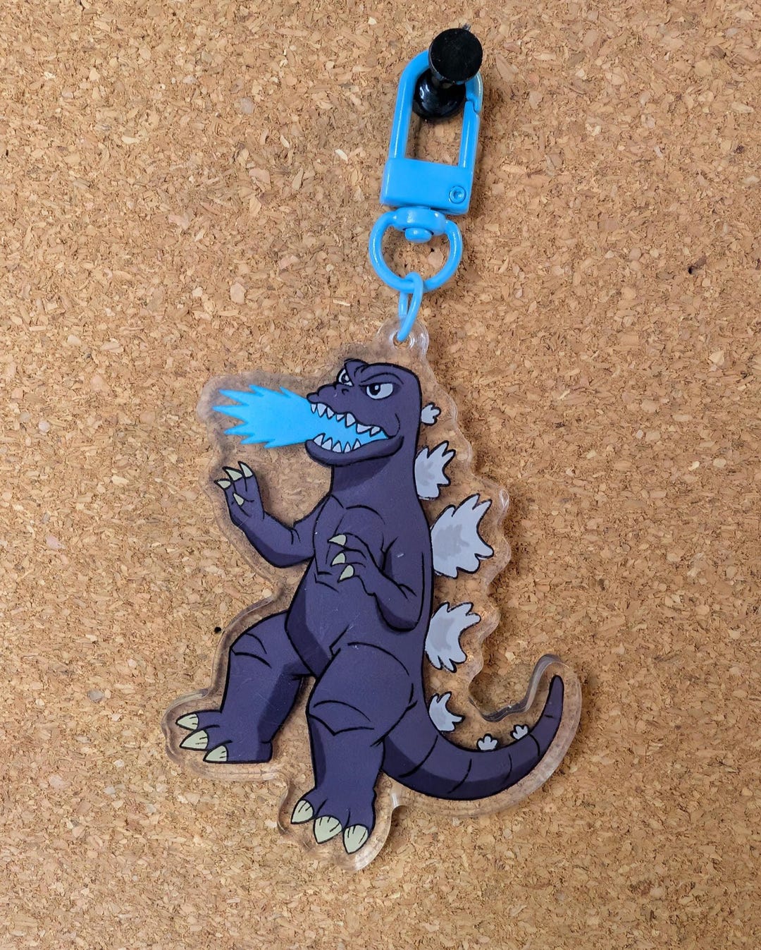 Godzilla Backpack Keychain Godzilla 3 Inch Acrylic Keychain - Etsy