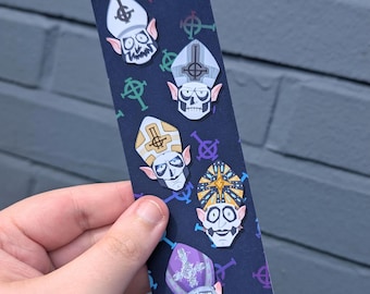 Inspired Spooky Satanic Pope 1 - 5 Matte Bookmark
