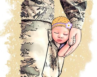 Daddy Is A Soldier Etsy