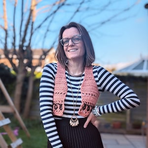 CROCHET PDF PATTERN, The Fest Vest, Boho crochet,