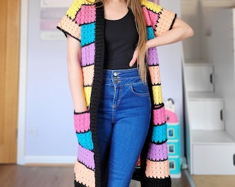 The Pixie Duster, Crochet Pattern, Pdf File, Crochet Cardigan, Crochet Tutorial, Festival Clothes,