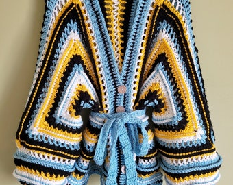 The Textured Hexi, pdf file, crochet pattern, crochet tutorial, crochet cardigan, crochet sweater, crochet pdf,