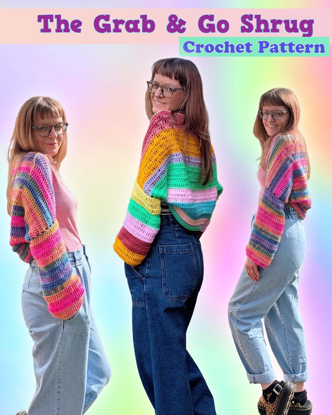 CROCHET PATTERN PDF, the Grab and Go Shrug, - Etsy