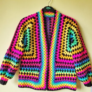 Crochet Pattern, Granny Hexagon Cardigan, crochet pdf file, Festival Crochet Pattern, image 2