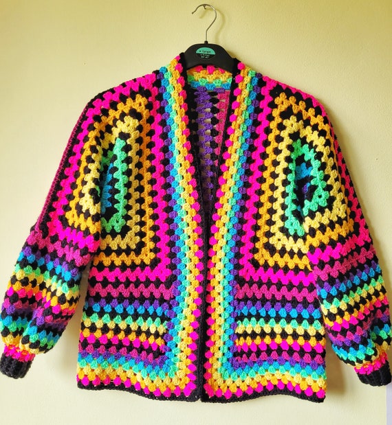 Granny Stitch Hexagon Cardigan! : r/crochet