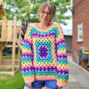 HÄKELANLEITUNG PDF, Classic Grandma Pullover und T-Shirt, pdf-Datei, häkeln pdf