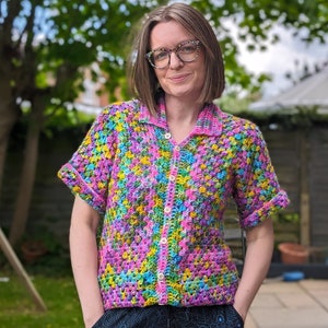CROCHET PATTERN PDF, The Hexi Shirt Crochet pattern, file, Hexagon Shirt, Crochet tutorial, How to make your own crochet top,