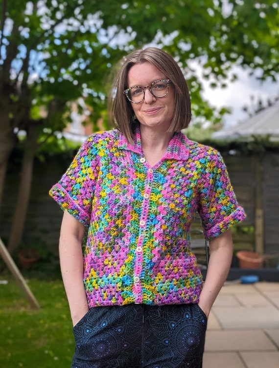 CROCHET PATTERN PDF, the Hexi Shirt Crochet Pattern, File, Hexagon