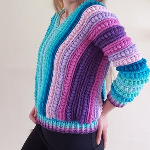 PDF Pattern, Crochet Pattern, 4k Jumper, Crochet Sweater, Crochet ...