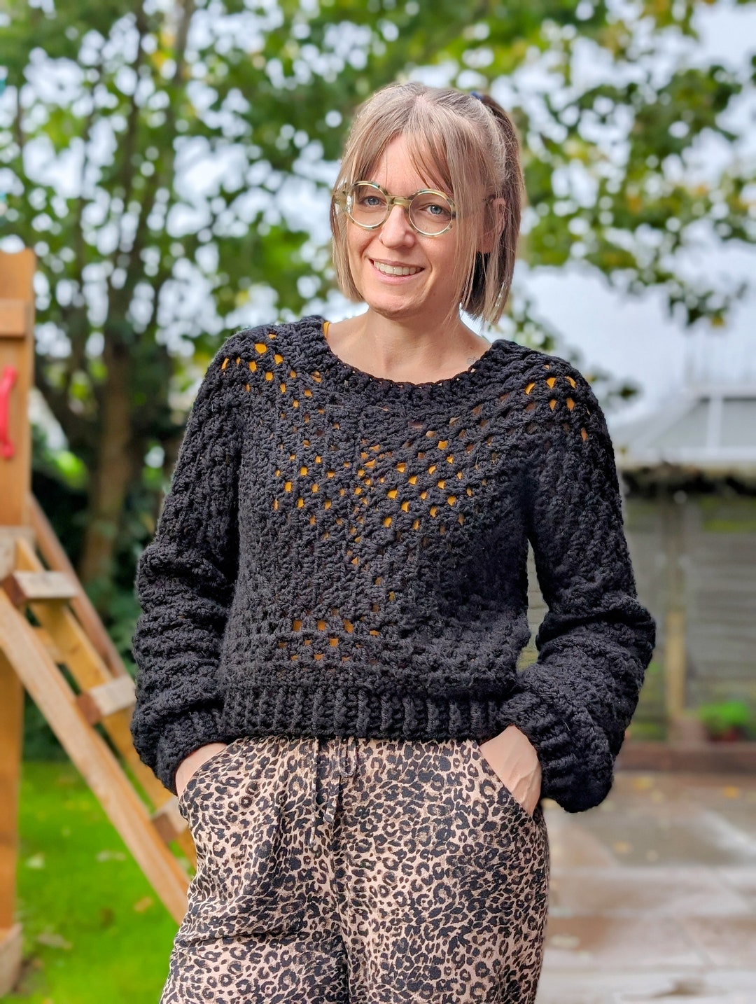 The Granny Hexagon Sweater, Hexagon Sweater, Pdf Pattern, Crochet ...