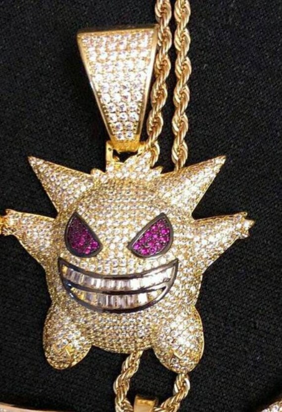 Custom Gengar Pokemon 925 Sterling 