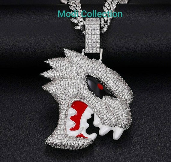 Custom Hellcat Cz Diamond Pendant 2 