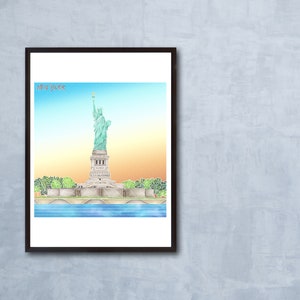 New York A4 Illustration print