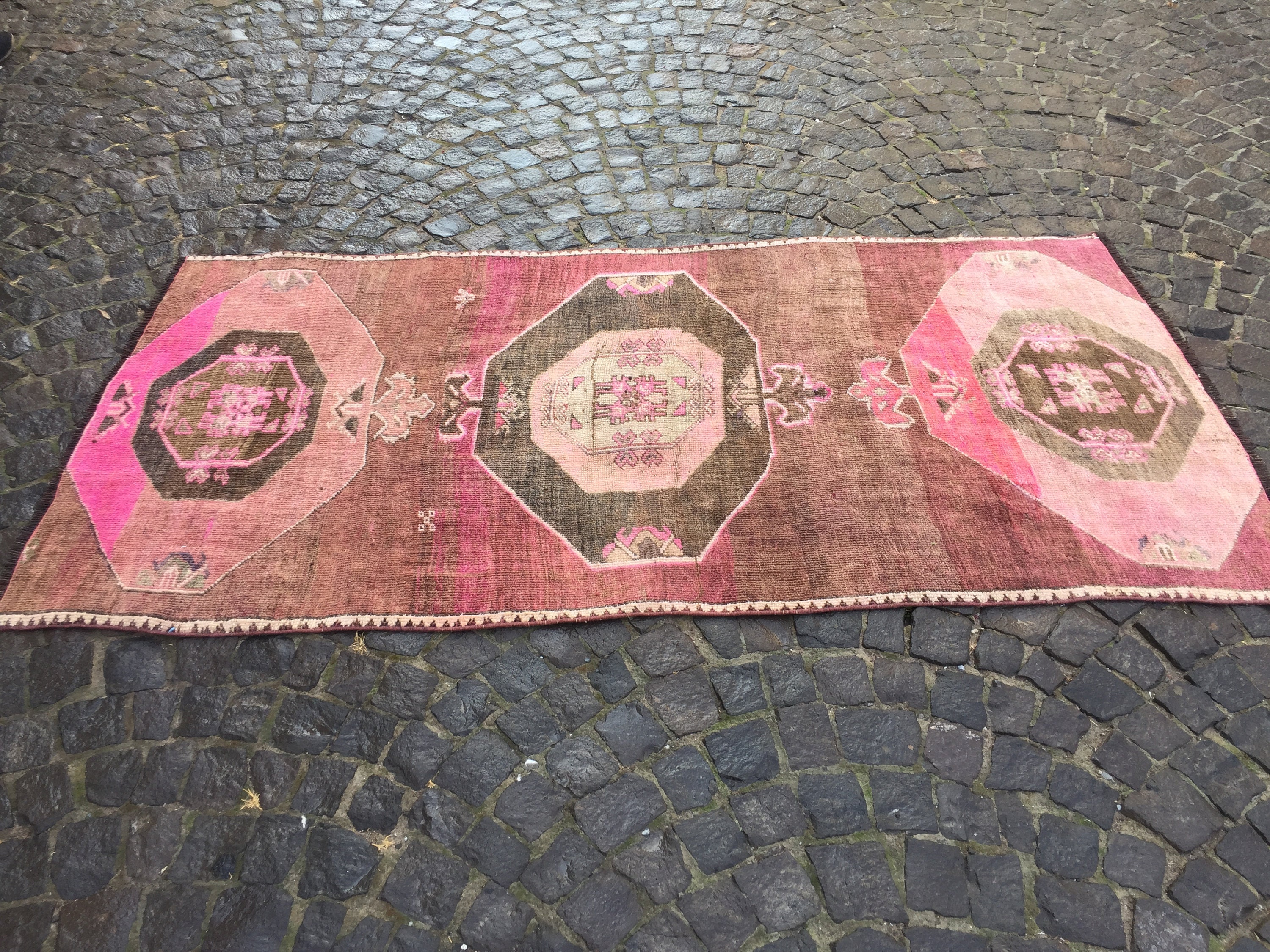 Pinker Oushak Teppich 100 x 20 cm Rosa Türkischer Teppich | Etsy