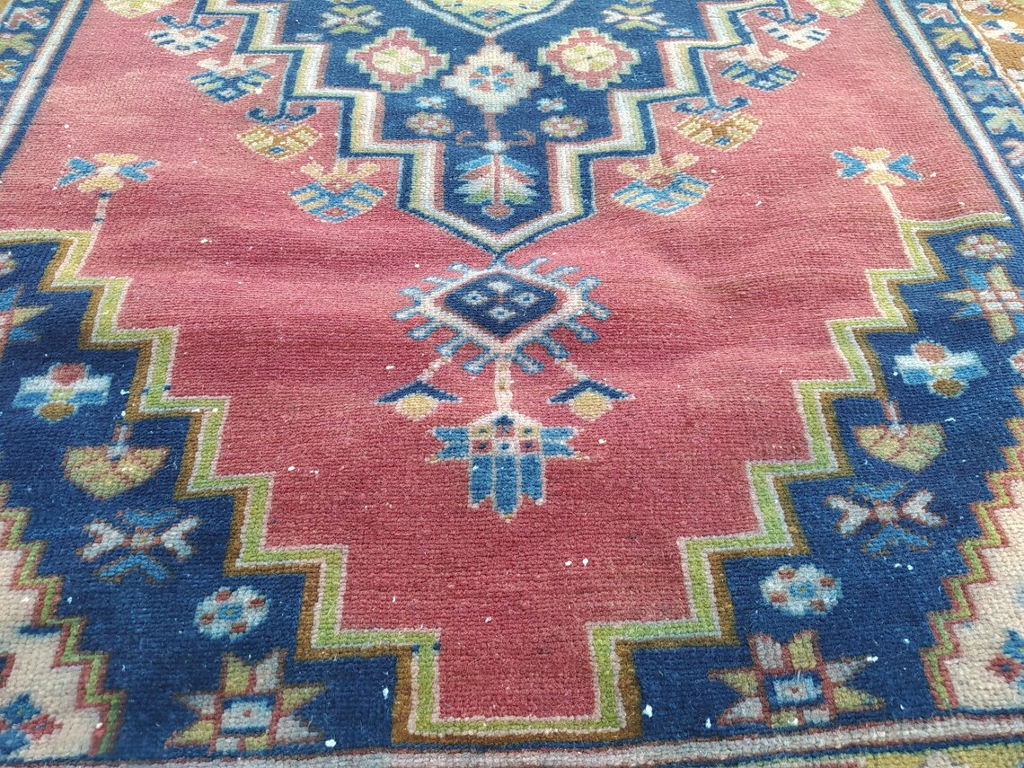 Bunte Teppich 3'8 x 7'3 ft türkische | Etsy