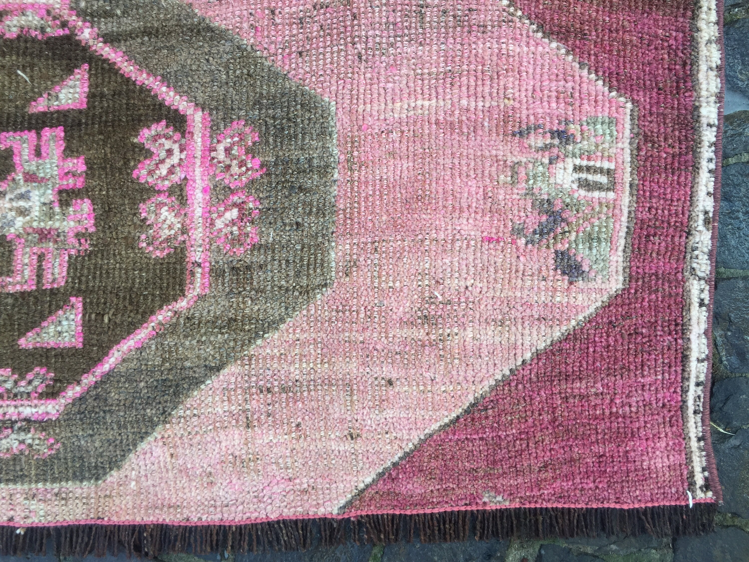 Pinker Oushak Teppich 100 x 20 cm Rosa Türkischer Teppich | Etsy