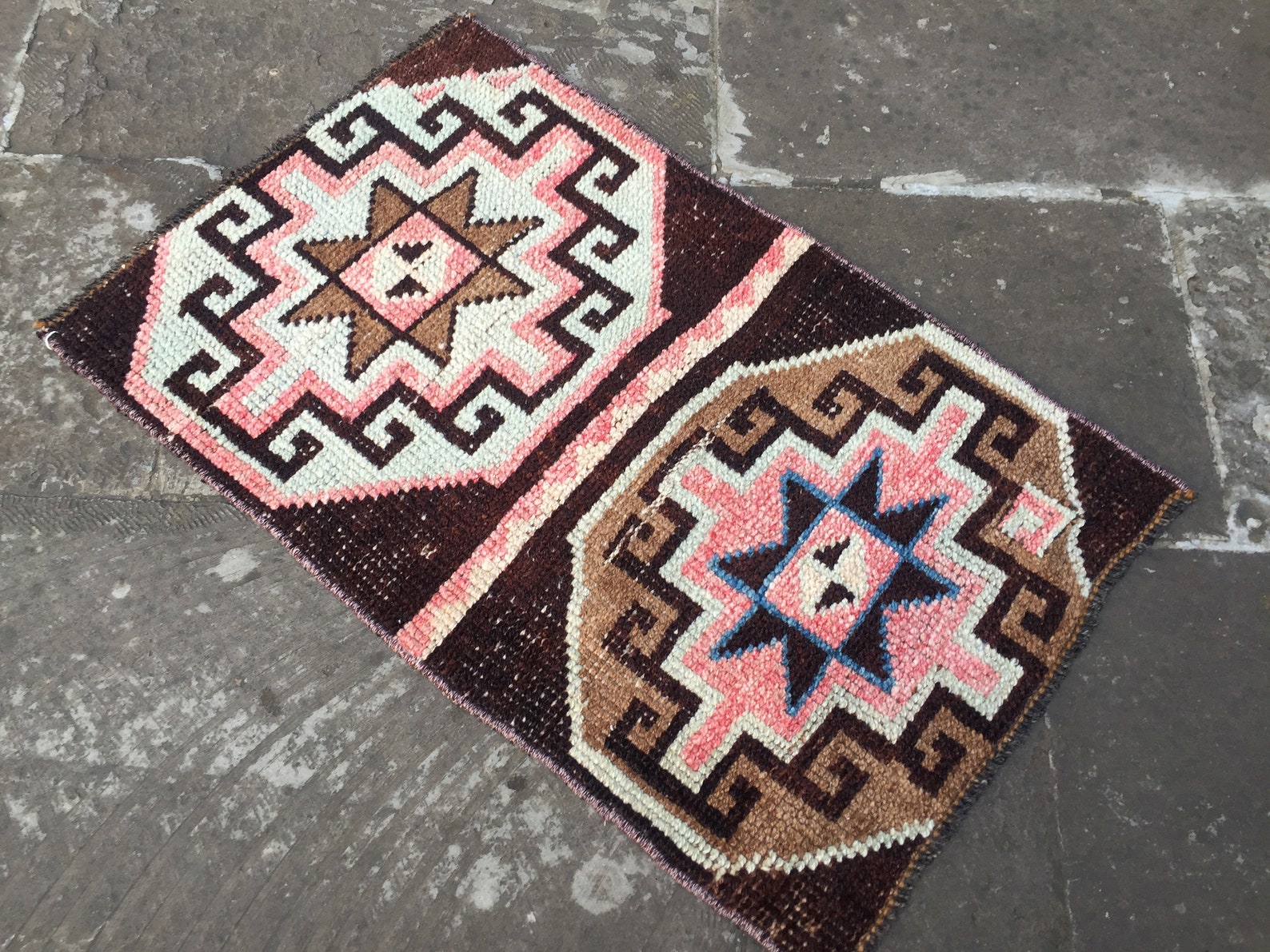 Turkish rug 1'10 x 2'10 feet Vintage Etsy