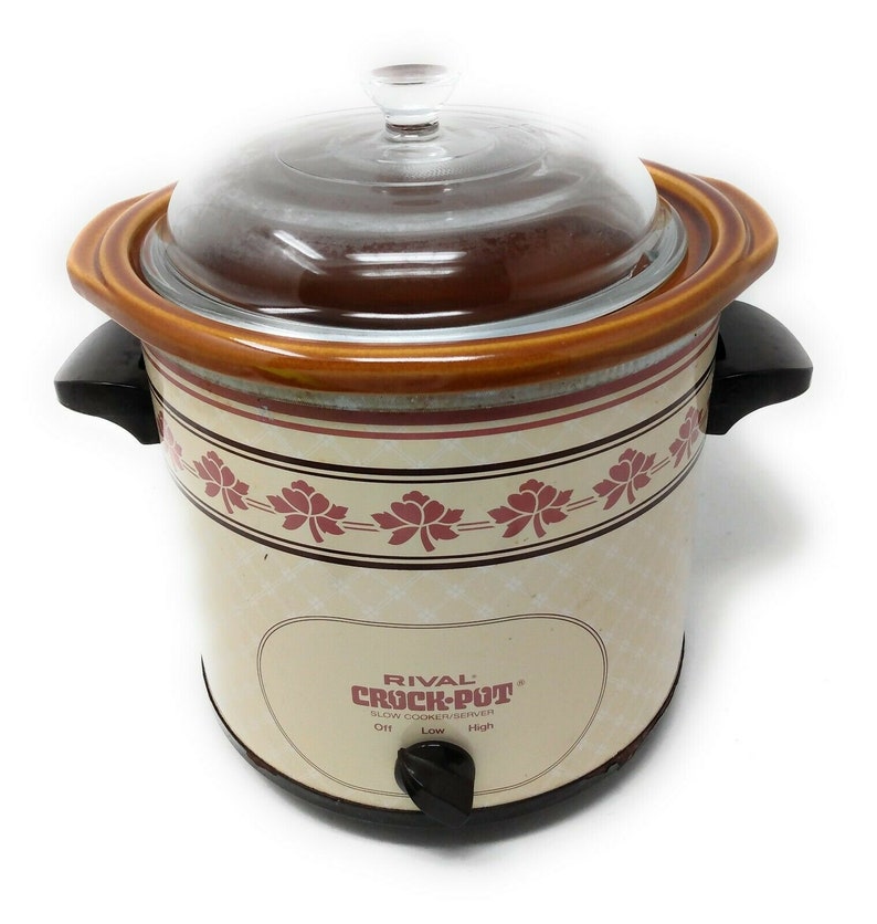 Vintage Rival Erock Topf Rosa Rose Langsam Kocher 35qt Etsy