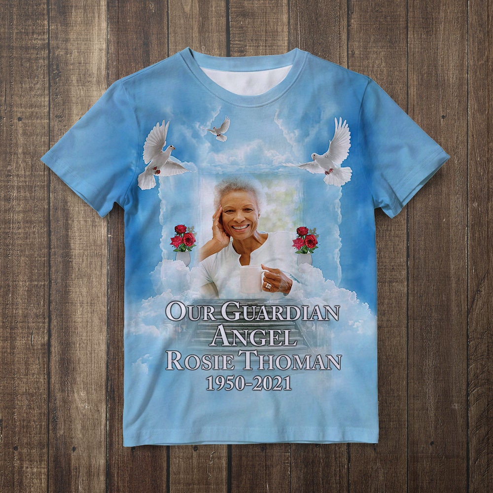 Personalized Memorial 3D T Shirt Rest In Peace Shirt Etsy