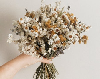 dried flower bridal bouquet daisy , wedding florals wildflower, Wedding dried flower bouquet, Rustic bouquet Country bouquets