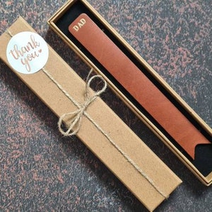 Personalized Leather Bookmark: Custom Embossed Gifts