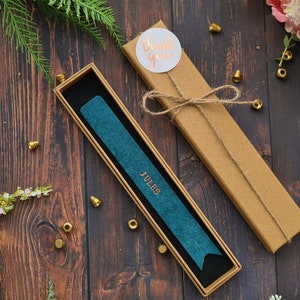 Personalised Bookmark, Leather Bookmark, Named Bookmark, 3rd Anniversary gift, Teacher Gift , Special Birthday Gifts, Father’s Day Gift