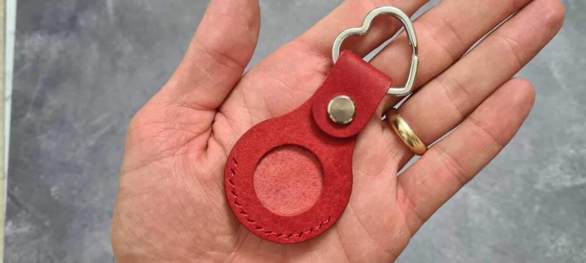 Leather Key Ring for Apple Airtag Personalised Air Tag Case Etsy UK